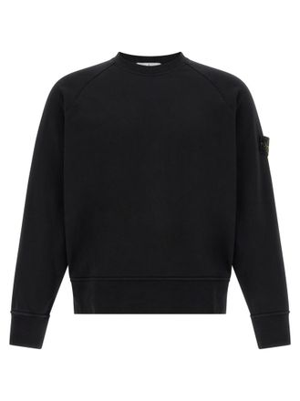Stone Island Black Crew Neck Sweatshirt