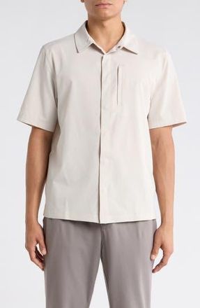 Zella Breeze Shirt in Grey Moonbeam at Nordstrom Rack, Size Xx-Large