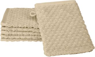 ROSS Waschhandschuh »Harmony« 100 % Baumwolle, Hoch Tief Struktur, viele Farben