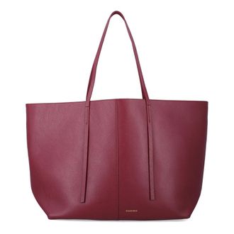 By Malene Birger Tassen, Dames, Rood, ONE Size, Leer, Abilla Leather Tote