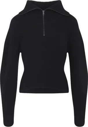 Christophe Lemaire Black Zipped Sweater