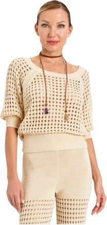 Twinset Donna, Maglie, Beige, L, new