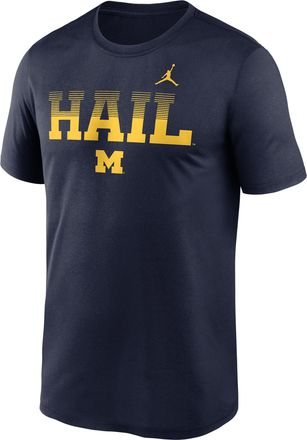 Nike Michigan Primetime Kinetic Mantra Legend Nike Mens Dri-FIT College T-Shirt in Blue | NKGK41SMWN-A8J