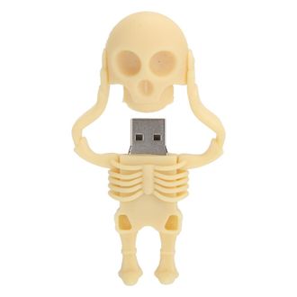OEM Estuche Port&aacute;til Para Almacenamiento De Datos: Memoria Usb Compacta Y Atractiva De 32 Gb, Lectura Y Escritura De Alta Velocidad, Dise&ntilde;o De Calavera De