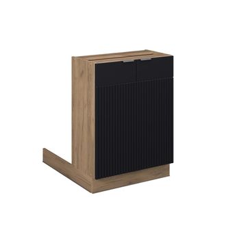 Vicco Isla De Cocina Fame-line, Rayas Negras, 60 Cm Sin Encimera, Vicco