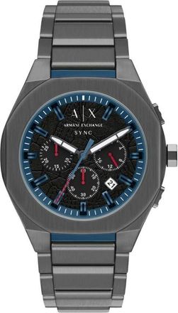 A|X Armani Exchange Sync Chronograph Quartz Black Dial Mens Watch AX4295