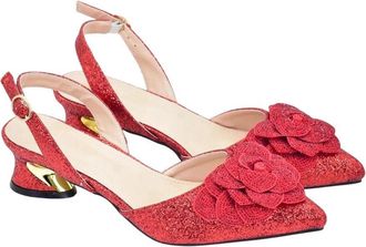 Generic Women Luxury Italian Design Shoes and Bag Set with Rhinestone Elegant Party Wedding Suit