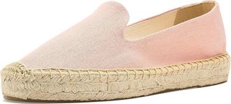 Soludos Smoking Platform Espadrille Womens Flat Shoes Dusty Rose Pink : EU 41 (US Womens 10-10.5) B - Medium, Cotton