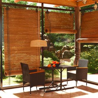 vidaXL Juego De Comedor Para Jard&iacute;n 3 Piezas Negro Vidaxl