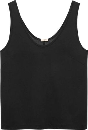Bite Studios Tanktop tot op de heup - Dames - Tops zonder mouwen - Zwart - L - Katoen - Tops