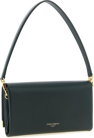 Dolce & Gabbana Womens Bicolor Calfskin Shoulder Bag