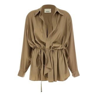 Isabel Marant Shirts, female, Green, XS, Keren blazer