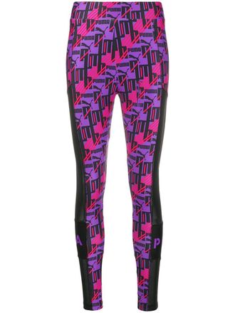 Puma Leggings con stampa - Viola