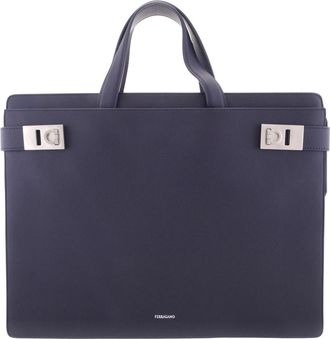 Ferragamo Briefcase with Gancini Buckles