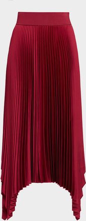 Joseph Ade Plisse Handkerchief Midi Skirt