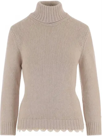 Magda Butrym Womens Knitwear Sweater In Beige