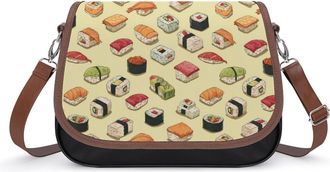 Generic Japanese Sushi Crossbody Bags for Women Shoulder Messenger Bag Purse Handbags