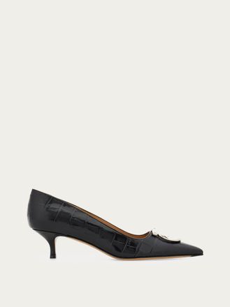 Ferragamo Donna D&eacute;collet&eacute; maxi Gancini Nero Taglia 35.5