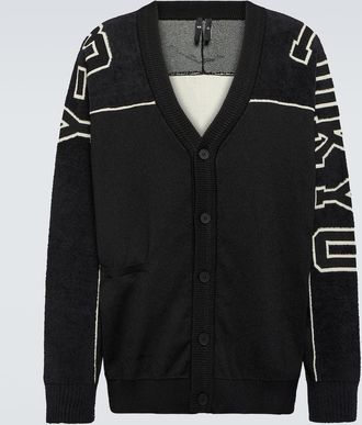 Yohji Yamamoto Logo cardigan