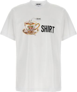 Moschino Witte Katoenen T-Shirt