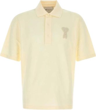 Ami Piqu&eacute; Polo Shirt - Heren - Polos - Geel - S - Katoen - Tops