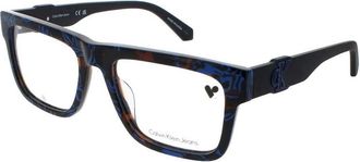 Calvin Klein Unisex Blue Square Eyeglass Frames CKJ-CKJ23647-400-54