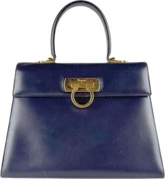 Ferragamo Pre-owned Handbags, female, Purple, Size: ONE SIZE Pre-owned Handbag
