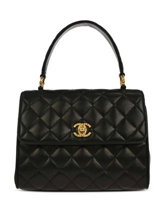 Chanel 1991-1994 diamond-quilting tote bag - Black