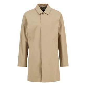 Barbour Single-Breasted Coats, male, Beige, Size: XL Rokig Mac Jacket