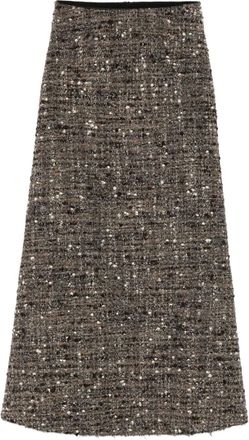 Giambattista Valli Gonna bouclé - Grigio