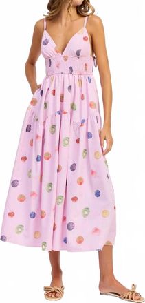 En Saison Womens Fruit Medley Maxi Dress In Pink