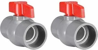 OEM 2 Piezas - V&aacute;lvula De Bola De Pvc Con Extremos Roscados Para Tuber&iacute;a De Agua - Suministro De Agua 50 Mm