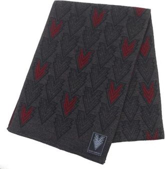 Louis Vuitton Pre-owned Escharpe Triple V Wool Scarf - Heren - Vintage Accessoires - Grijs - ONE Size - Wol - Vintage