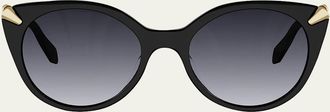 Bulgari Serpenti Viper 53mm Cat-Eye Sunglasses