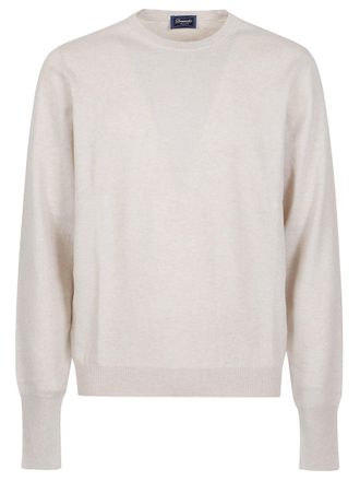 Drumohr Finely Knit Cashmere Round-Neck Sweater