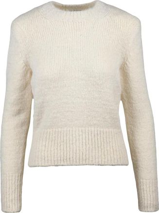 Isabel Marant Kalo Girocollo - Dames - Ronde hals truien - Beige - M - Katoen - Truien & Vesten