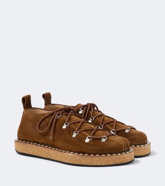 Loewe Rivet studded suede shoes