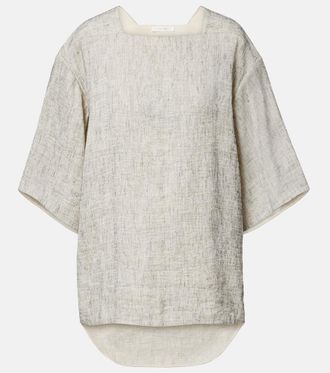 The Row Hamza linen and silk top