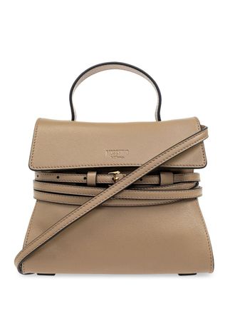 Moschino small Tie Me shoulder bag - women - Calf Leather - OS - Neutrals