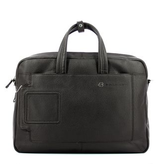 Piquadro Dubbel handvat laptop aktetas Vibe 15.6 Piquadro TESTA MORO