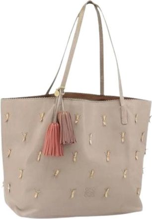 Loewe Pre-owned Tote Bags, female, Gray, Size: ONE SIZE Pre-owned Tote Bag