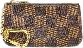Louis Vuitton Ebene Damier Canvas Coin Purse/Coin Case (Pre-Owned)