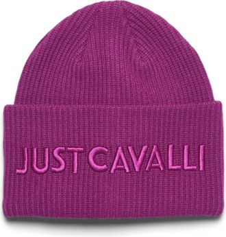 Just Cavalli Beanie - Dames - Hoeden - Paars - ONE Size - Accessoires
