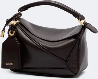 Loewe Featherlight Puzzle Small leather top-handle bag