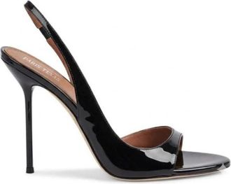 PARIS TEXAS Lidia Slingback Pumps - Dames - Sandalen met hakken - Zwart - 36 EU - Leer - Schoenen