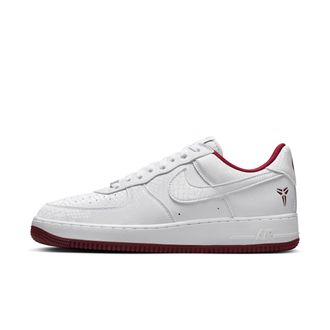 Nike Mens Kobe Air Force 1 Low Shoes in White | IB0018-101