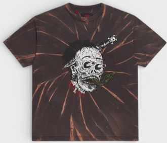 Gallery Dept. Mens. Glitch Tee Sun-Faded Wizer Black Cotton - Size X-Large