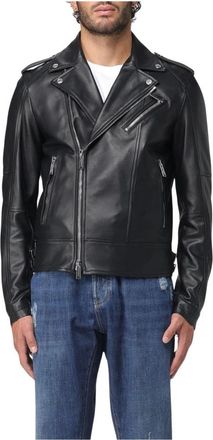 Dsquared2 Heren, Jassen, Zwart, Maat: XL Leer