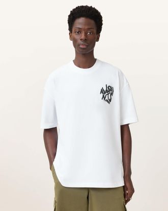 AllSaints Orlando Logo Print Oversized T-Shirt