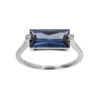 Autentica 3.80 Cttw Baguette Solitaire Ring
